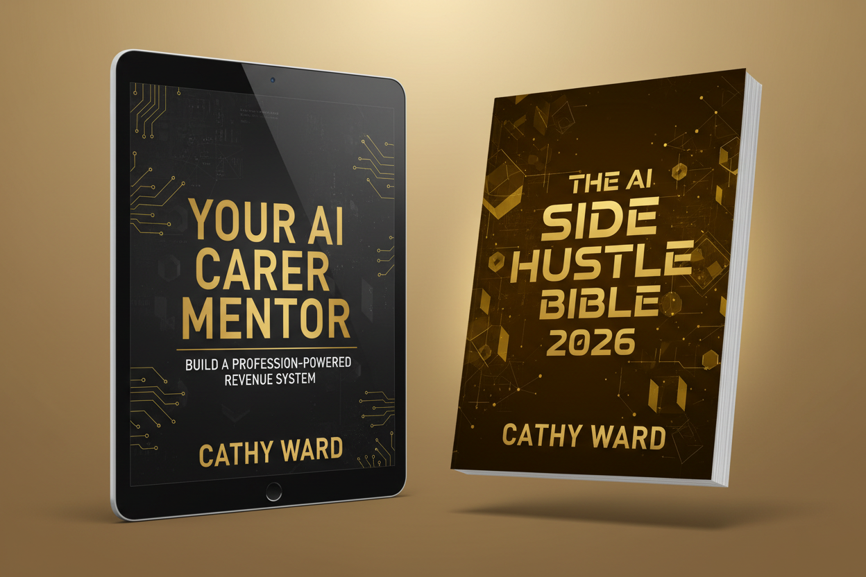 Cathy Ward Digital Books - Your AI Career Mentor and The AI Side Hustle Bible 2026