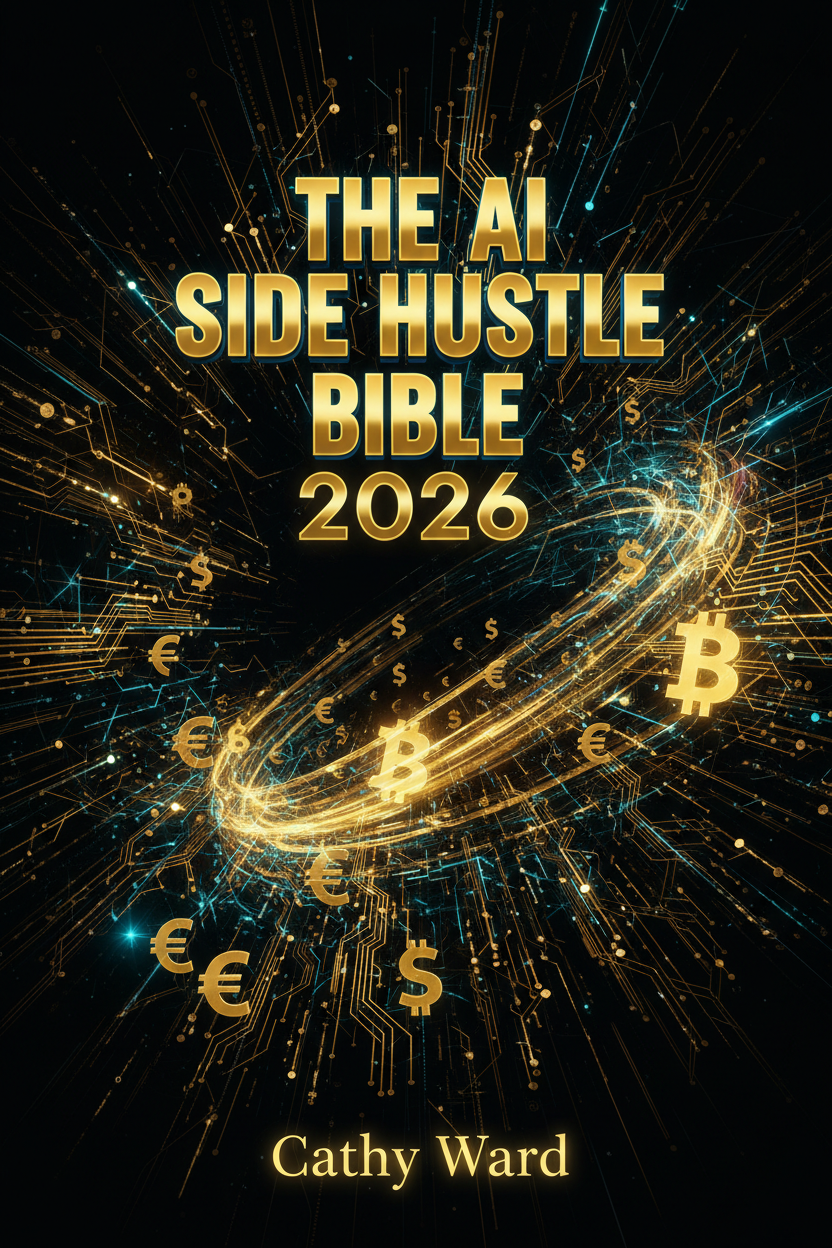 The AI Side Hustle Bible 2026 book cover by Cathy Ward